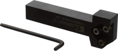 Kennametal - External Thread, 152.4mm OAL, Right Hand Indexable Grooving Cutoff Toolholder - 25.4mm Shank Height x 25.4mm Shank Width, KGMS Toolholder Style, Series A4 - Industrial Tool & Supply