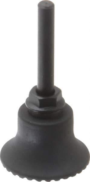 Made in USA - 1-1/2" Diam Quick-Change Type S Disc Backing Pad - 1/4" Shank Diam, Medium Density, 30,000 RPM - Industrial Tool & Supply