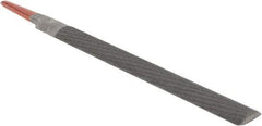Simonds File - 6" Long, Bastard Cut, Half Round American-Pattern File - Double Cut, Tang - Industrial Tool & Supply