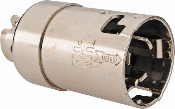 Hubbell Wiring Device-Kellems - 125/250 VAC, 50 Amp, NonNEMA Configuration, Marine Grade, Self Grounding Plug - 1 Phase, 3 Poles, IP20, 0.44 to 1.14 Inch Cord Diameter - Industrial Tool & Supply