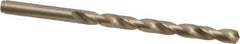 Cleveland - 6.15mm 135° Cobalt Jobber Drill - Oxide/Gold Finish, Right Hand Cut, Spiral Flute, Straight Shank, 4" OAL, Split Point - Industrial Tool & Supply