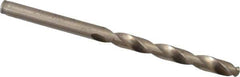 Cleveland - 5.7mm 135° Cobalt Jobber Drill - Oxide/Gold Finish, Right Hand Cut, Spiral Flute, Straight Shank, 3.66" OAL, Split Point - Industrial Tool & Supply