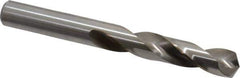 Cleveland - 21/64" 135° Spiral Flute High Speed Steel Screw Machine Drill Bit - Bright Finish, Right Hand Cut, 1-11/16" Flute Length, 2-15/16" OAL, Split Point, Straight Shank - Industrial Tool & Supply