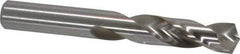 Cleveland - 7/16" 135° Spiral Flute High Speed Steel Screw Machine Drill Bit - Bright Finish, Right Hand Cut, 2-1/16" Flute Length, 3-7/16" OAL, Split Point, Straight Shank - Industrial Tool & Supply