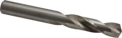 Cleveland - 0.397" 135° Spiral Flute High Speed Steel Screw Machine Drill Bit - Bright Finish, Right Hand Cut, 1-15/16" Flute Length, 3-5/16" OAL, Split Point, Straight Shank - Industrial Tool & Supply