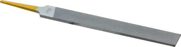 PFERD - 6" Swiss Pattern Hand File - Double Cut, 5/8" Width Diam x 5/32" Thick, With Tang - Industrial Tool & Supply