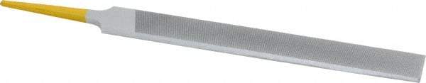 PFERD - 6" Swiss Pattern Hand File - Double Cut, 5/8" Width Diam x 5/32" Thick, With Tang - Industrial Tool & Supply
