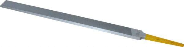 PFERD - 8" Swiss Pattern Regular Pillar File - Double Cut, 9/16" Width Diam x 7/32" Thick, With Tang - Industrial Tool & Supply