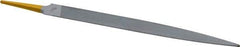 PFERD - 8" Swiss Pattern Half Round File - 3/4" Width Diam x 7/32" Thick, With Tang - Industrial Tool & Supply