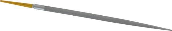 PFERD - 8" Swiss Pattern Round File - 5/16" Width Diam x 5/8" Thick, With Tang - Industrial Tool & Supply