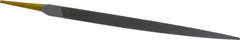 PFERD - 8" Swiss Pattern Three Square File - Double Cut, 5/8" Width Diam x 5/8" Thick, With Tang - Industrial Tool & Supply