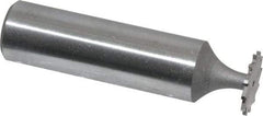 Whitney Tool Co. - 1/2" Diam x 1/32" Face Width, Cobalt, 12 Teeth, Shank Connection Woodruff Keyseat Cutter - Uncoated, 2-1/32" OAL x 1/2" Shank, Straight Teeth - Industrial Tool & Supply