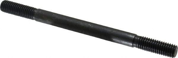 Gibraltar - 1/2-13 7" OAL Equal Double Threaded Stud - Alloy Steel, Black Oxide Finish, 1-1/2" Equal Thread Length - Industrial Tool & Supply