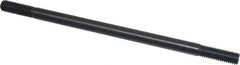 Gibraltar - 1/2-13 10" OAL Equal Double Threaded Stud - Alloy Steel, Black Oxide Finish, 1-1/2" Equal Thread Length - Industrial Tool & Supply