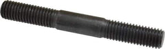 Gibraltar - 5/8-11 5" OAL Equal Double Threaded Stud - Alloy Steel, Black Oxide Finish, 1-3/4" Equal Thread Length - Industrial Tool & Supply