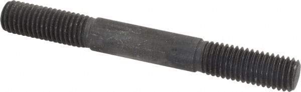 Gibraltar - 5/8-11 5-1/2" OAL Equal Double Threaded Stud - Alloy Steel, Black Oxide Finish, 1-3/4" Equal Thread Length - Industrial Tool & Supply