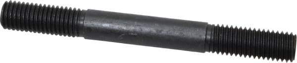 Gibraltar - 5/8-11 6" OAL Equal Double Threaded Stud - Alloy Steel, Black Oxide Finish, 1-3/4" Equal Thread Length - Industrial Tool & Supply