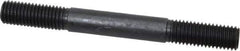 Gibraltar - 5/8-11 6" OAL Equal Double Threaded Stud - Alloy Steel, Black Oxide Finish, 1-3/4" Equal Thread Length - Industrial Tool & Supply