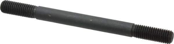 Gibraltar - 5/8-11 8" OAL Equal Double Threaded Stud - Alloy Steel, Black Oxide Finish, 1-3/4" Equal Thread Length - Industrial Tool & Supply