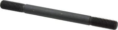 Gibraltar - 5/8-11 8" OAL Equal Double Threaded Stud - Alloy Steel, Black Oxide Finish, 1-3/4" Equal Thread Length - Industrial Tool & Supply