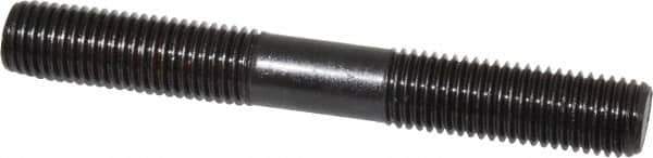 Gibraltar - M16x2.0 125mm OAL Equal Double Threaded Stud - Alloy Steel, Black Oxide Finish, 47mm Equal Thread Length, Metric - Industrial Tool & Supply
