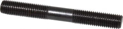Gibraltar - M16x2.0 125mm OAL Equal Double Threaded Stud - Alloy Steel, Black Oxide Finish, 47mm Equal Thread Length, Metric - Industrial Tool & Supply
