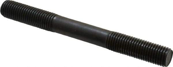 Gibraltar - M16x2.0 150mm OAL Equal Double Threaded Stud - Alloy Steel, Black Oxide Finish, 47mm Equal Thread Length, Metric - Industrial Tool & Supply