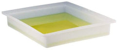 Bel-Art - 16" Long x 20" Wide x 3" Deep Tray with Faucet Tray - Polyethylene - Industrial Tool & Supply