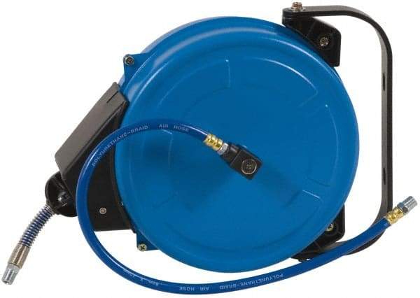 PRO-SOURCE - 40' Spring Retractable Hose Reel - 300 psi, Hose Included - Industrial Tool & Supply