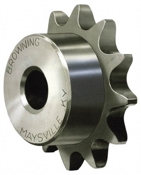 Browning - 25 Teeth, 5/8" Chain Pitch, Chain Size 50, Finished Bore Sprocket - 3/4" Bore Diam, 4.987" Pitch Diam, 5.32" Outside Diam - Industrial Tool & Supply