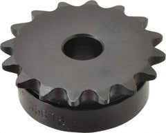 Browning - 16 Teeth, 3/8" Chain Pitch, Chain Size 35, Min Plain Bore Sprocket - 1/2" Bore Diam, 1.922" Pitch Diam, 2.1" Outside Diam - Industrial Tool & Supply