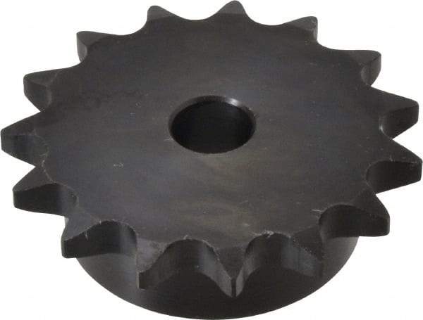 Browning - 15 Teeth, 5/8" Chain Pitch, Chain Size 50, Min Plain Bore Sprocket - 5/8" Bore Diam, 3" Pitch Diam, 3.32" Outside Diam - Industrial Tool & Supply