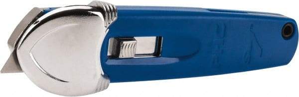 PHC - Springback Safety Cutter - 1-11/16" Steel Blade, Blue ABS Handle, 1 Blade Included - Industrial Tool & Supply