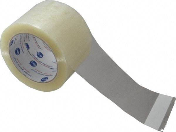 Intertape - 3" x 60 Yd Clear Rubber Adhesive Sealing Tape - Polypropylene Film Backing, 3 mil Thick, 32 Lb Tensile Strength, Series 1100 - Industrial Tool & Supply