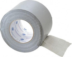 Intertape - 4" x 55m Silver Duct Tape - 9 mil, Rubber Adhesive, Polyethylene Cloth Backing, 18 Lb/ln Tensile Strength, 32°F to 160°F, Series AC20 - Industrial Tool & Supply