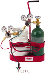 Miller/Smith - 13 Piece, Tip Number 3-7, Oxygen Propane Torch Kit - Industrial Tool & Supply