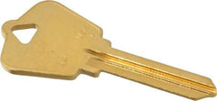 Made in USA - Arrow Key Blank - Brass - Industrial Tool & Supply