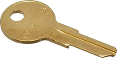 Made in USA - Chicago Key Blank - Brass - Industrial Tool & Supply