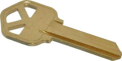 Made in USA - Kwikset Key Blank - Brass - Industrial Tool & Supply