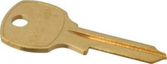 Made in USA - National Cabinet Key Blank - Brass - Industrial Tool & Supply