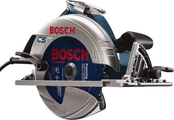 Bosch - 15 Amps, 7-1/4" Blade Diam, 5,600 RPM, Electric Circular Saw - 7-1/4" Arbor Hole, Left Blade - Industrial Tool & Supply
