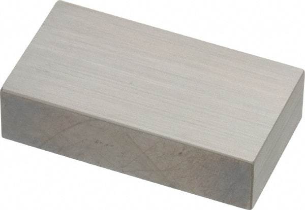 Mitutoyo - 0.75" Rectangular Steel Gage Block - Accuracy Grade AS-1, Includes Certificate of Inspection - Industrial Tool & Supply