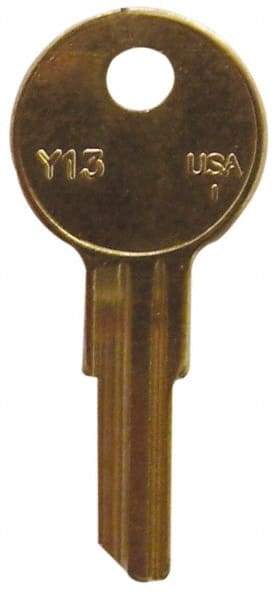 Made in USA - Yale Key Blank - Brass - Industrial Tool & Supply