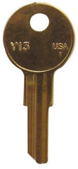Made in USA - Yale Key Blank - Brass - Industrial Tool & Supply