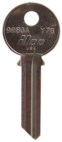 Made in USA - Yale Key Blank - Nickel - Industrial Tool & Supply