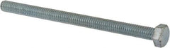 Made in North America - 5/16-18 UNC, 4-1/2" Length Under Head Hex Head Cap Screw - Fully Threaded, Grade 8 Alloy Steel, Zinc Yellow Dichromate Finish, 1/2" Hex - Industrial Tool & Supply