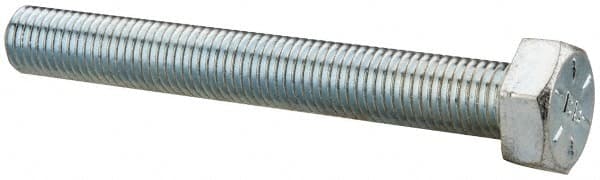 Made in USA - 5/16-24 UNF, 2-1/2" Length Under Head Hex Head Cap Screw - Industrial Tool & Supply