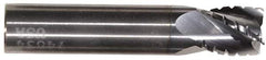 Hertel - 1/8" Diam, 3/4" LOC, 4 Flute Solid Carbide Roughing Square End Mill - TiN Finish, 2-1/4" OAL, 1/8" Shank Diam, Single End, Centercutting - Industrial Tool & Supply