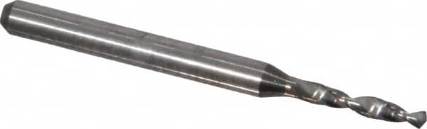 Hertel - #48, 130° Drill Point, 1/8" Shank Diam, Fast Spiral Circuit Board Drill Bit - Industrial Tool & Supply