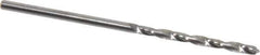 Hertel - 1.5mm 118° Solid Carbide Jobber Drill - Bright Finish, Right Hand Cut, Spiral Flute, Straight Shank, 1-1/2" OAL, Standard Point - Industrial Tool & Supply